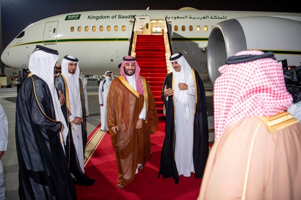 Saudi Crown Prince Arrives In Qatar For First Visit Since End Of Blockade 9876